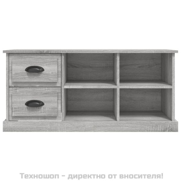 ТB шкаф, сив сонома, 102x35,5x47,5 см, инженерно дърво