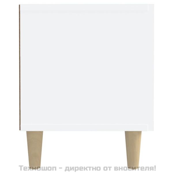 ТВ шкаф, бял, 180x31,5x40 см, инженерно дърво