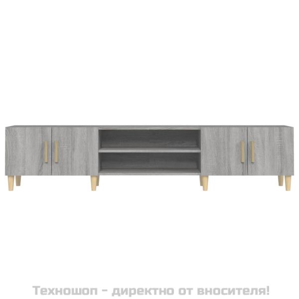 ТB шкаф, сив сонома, 180x31,5x40 см, инженерно дърво