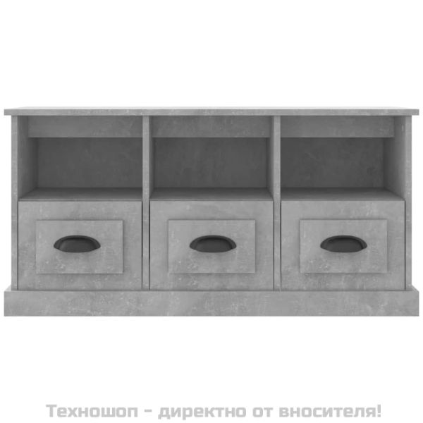 ТB шкаф, сив, 100x35x50 см, инженерно дърво