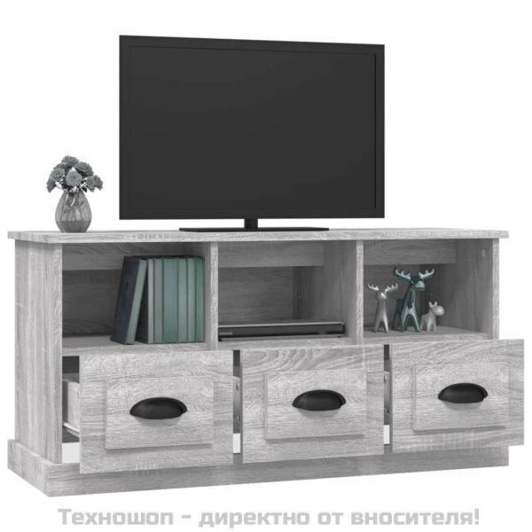 ТB шкаф, сив сонома, 100x35x50 см, инженерно дърво