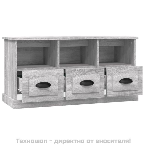 ТB шкаф, сив сонома, 100x35x50 см, инженерно дърво