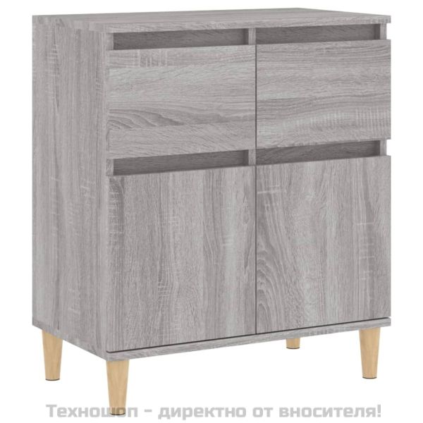 Сайдборд, сив сонома, 60x35x70 см, инженерно дърво