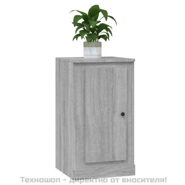 Сайдборд, сив сонома, 37,5x35,5x67,5 см, инженерно дърво