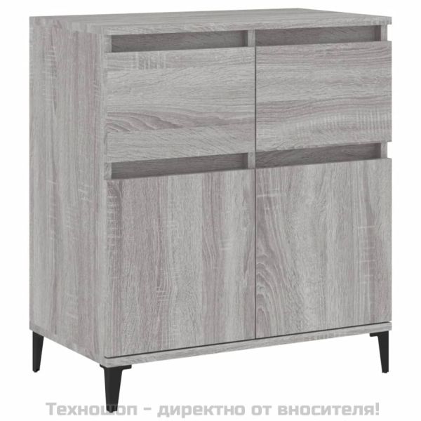 Сайдборд, сив сонома, 60x35x70 см, инженерно дърво