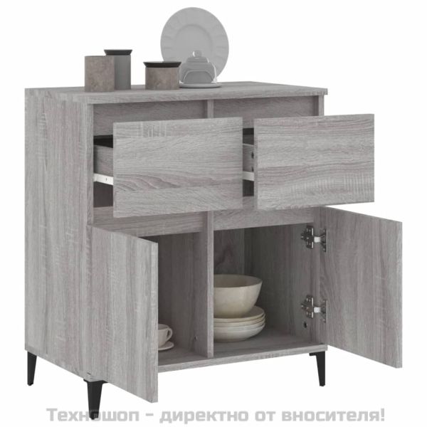 Сайдборд, сив сонома, 60x35x70 см, инженерно дърво