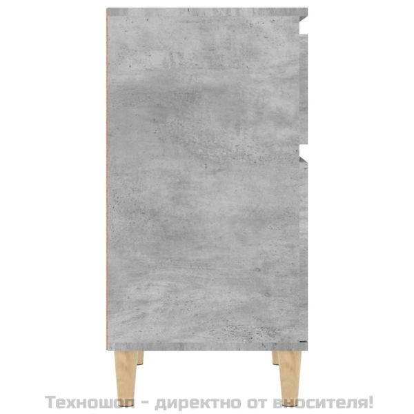 Нощни шкафчета, 2 бр, бетонно сиво, 40x35x70 см