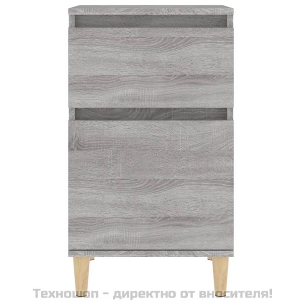 Нощни шкафчета, 2 бр, сив сонома, 40x35x70 см