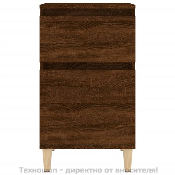 Нощни шкафчета, 2 бр, кафяв дъб, 40x35x70 см