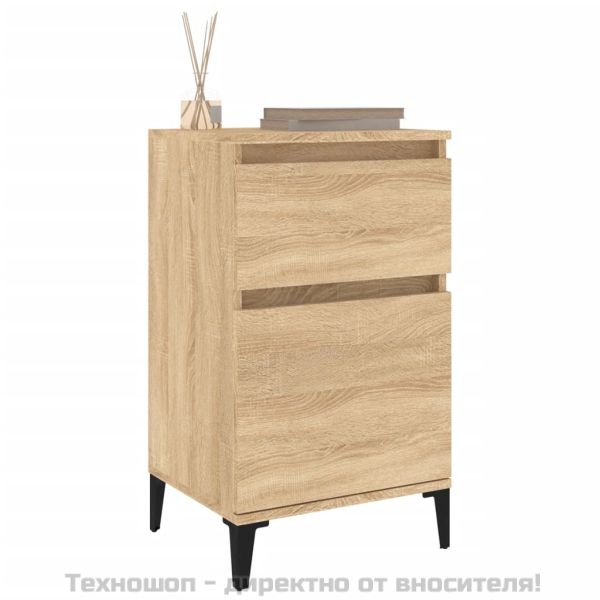 Нощни шкафчета, 2 бр, сонома дъб, 40x35x70 см