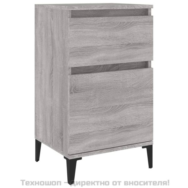 Нощно шкафче, сив сонома, 40x35x70 см