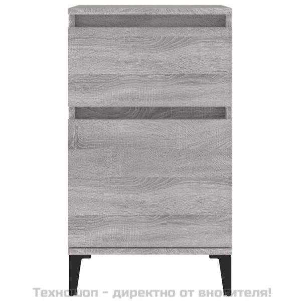 Нощни шкафчета, 2 бр, сив сонома, 40x35x70 см
