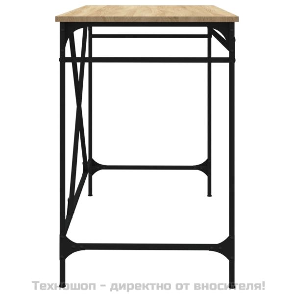 Бюро, дъб сонома, 100x50x75 см, инженерно дърво и желязо