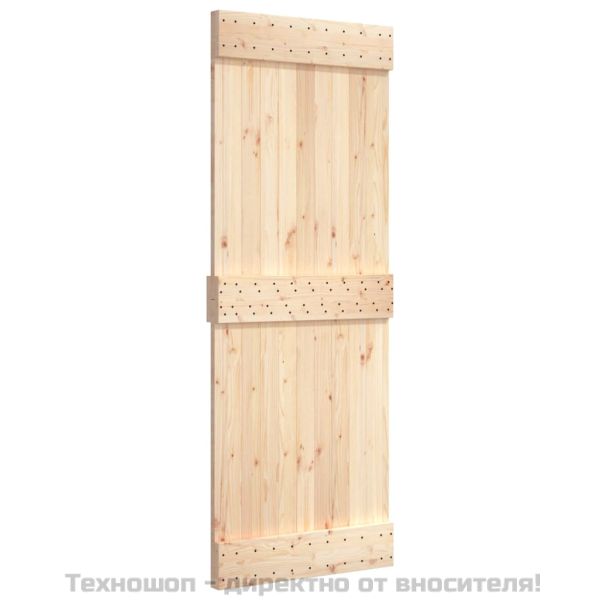 Врата "NARVIK" 85x210 см масивна дървесина бор