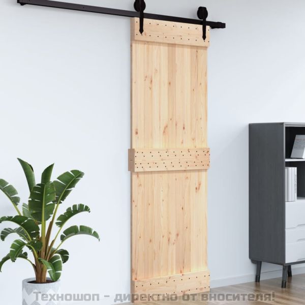 Врата "NARVIK" 85x210 см масивна дървесина бор