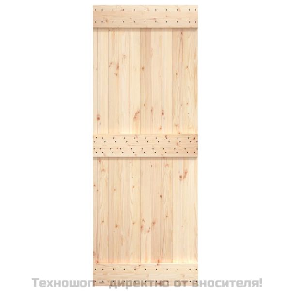 Врата "NARVIK" 85x210 см масивна дървесина бор