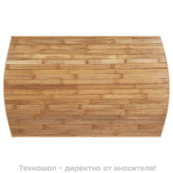 Градинска кафе маса 90x55x37 см бамбук