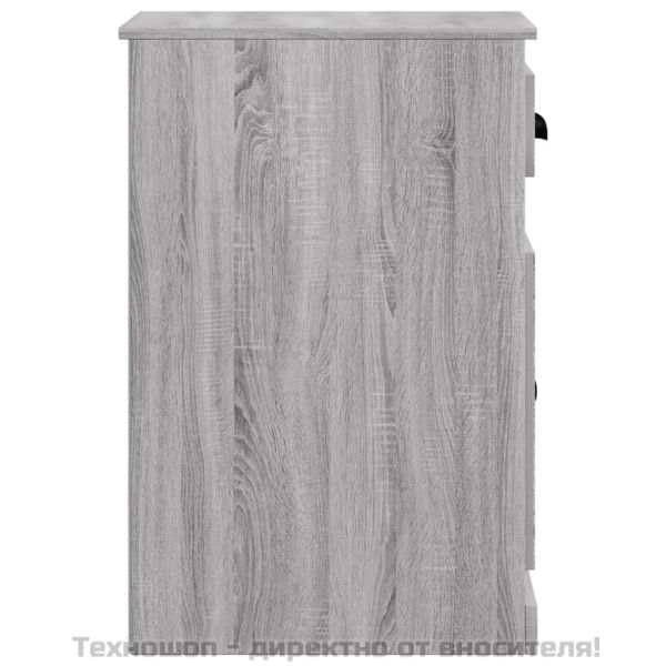 Страничен шкаф с чекмедже сив сонома 40x50x75см инженерно дърво