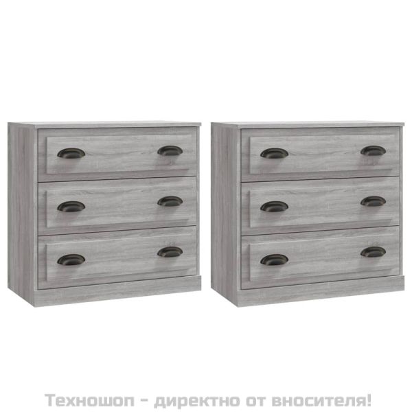 Сайдборди, 2 бр, сив сонома, инженерно дърво