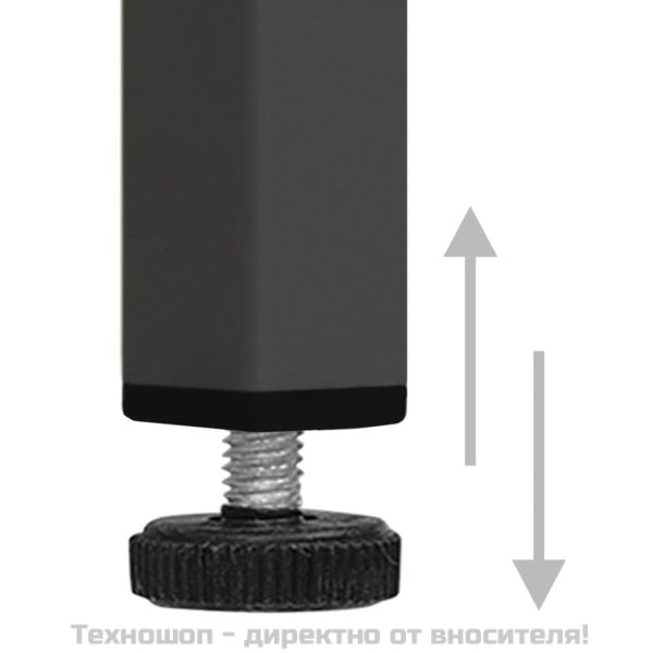 Витрина, антрацит, 90x40x180 см, стомана и закалено стъкло