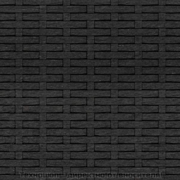 Градински лаундж комплект с възглавници 2 части черен полиратан