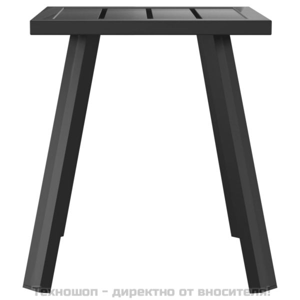 Градинска маса антрацит 34x34x38 cм стомана