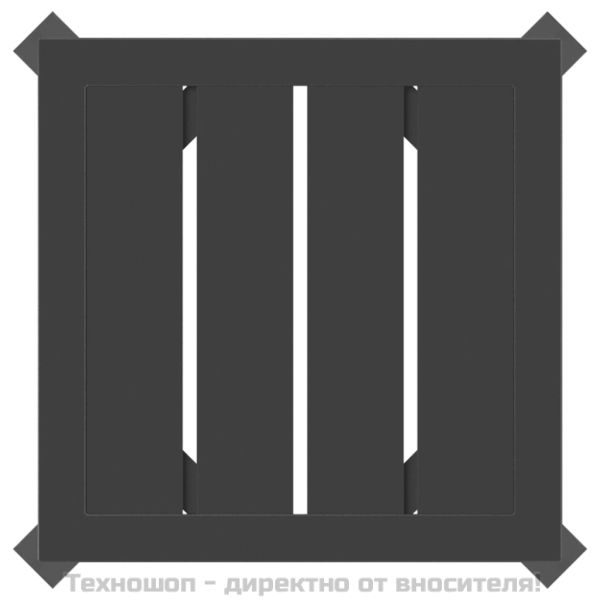 Градинска маса антрацит 34x34x38 cм стомана