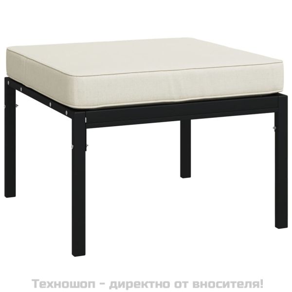 Градински комплект от 11 части с пясъчни възглавници стомана