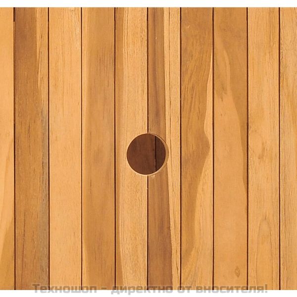 Долен шкаф за баня с 2 рафта 74x45x75 см масивно дърво