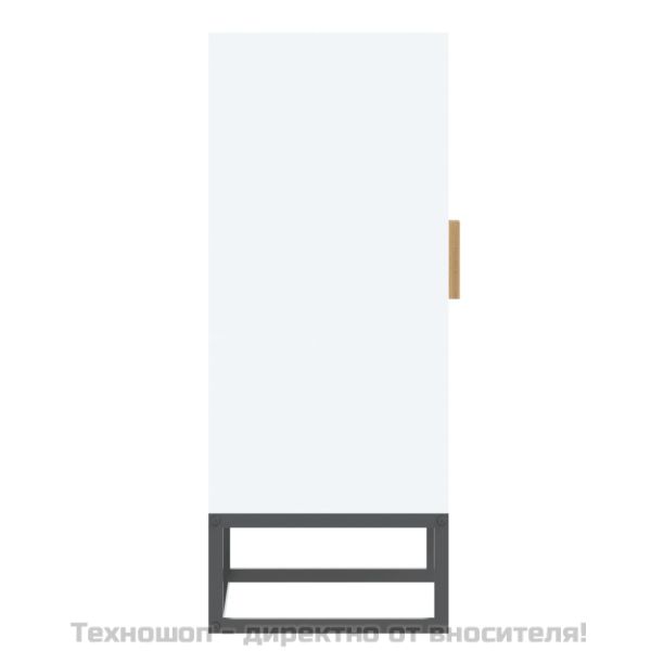 Сайдборд, бял, 60x30x75 см, инженерно дърво