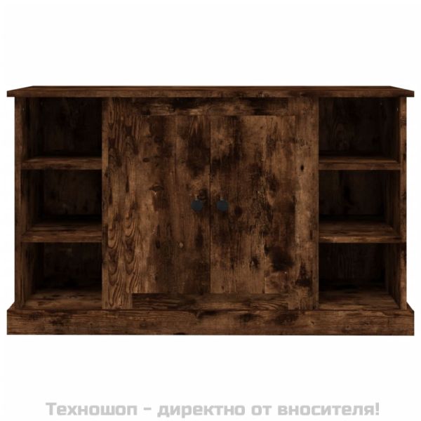 Сайдборд, опушен дъб, 100x35,5x60 см, инженерно дърво