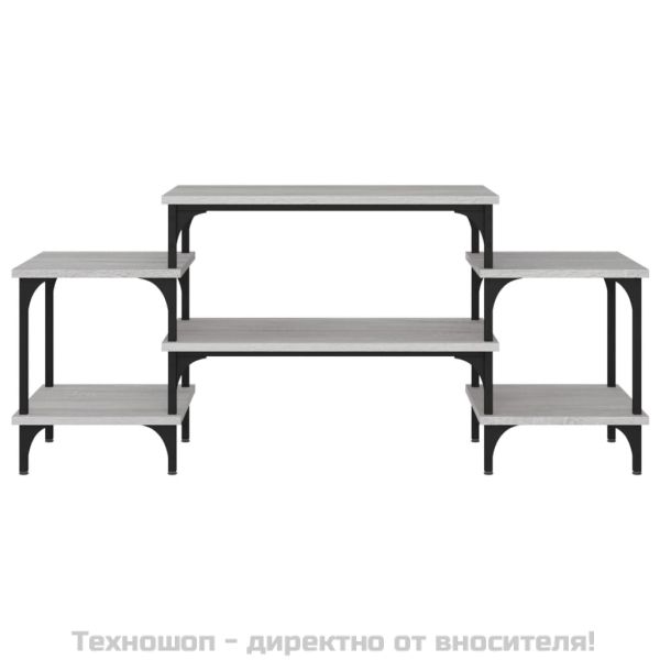 ТB шкаф, сив сонома, 117x35x52 см, инженерно дърво