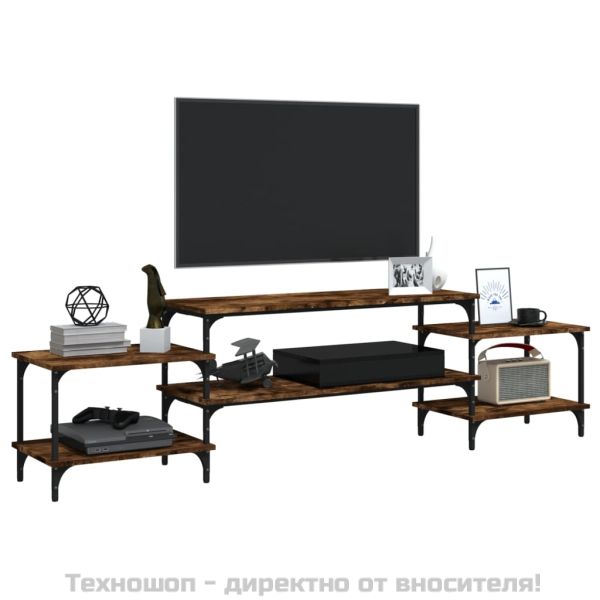 ТB шкаф, опушен дъб, 197x35x52 см, инженерно дърво