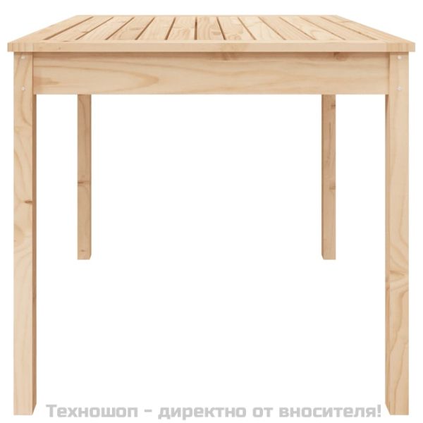 Градинска маса, 82,5x82,5x76 см, борово дърво масив