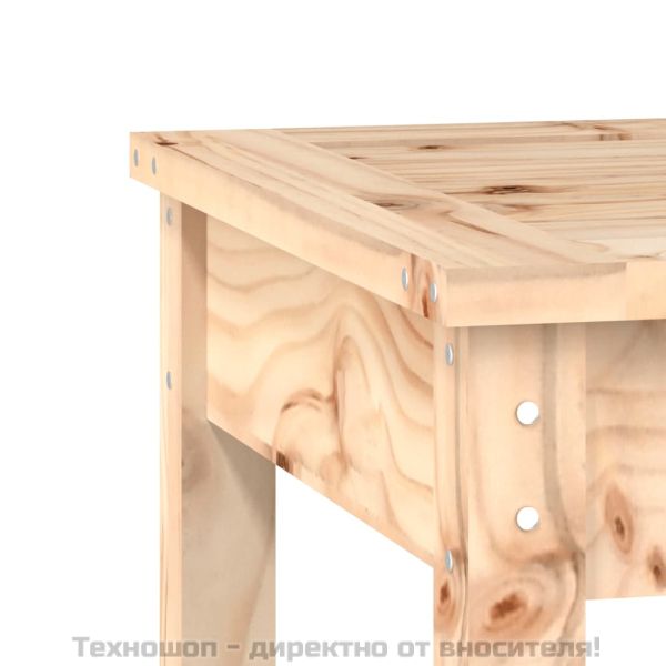 Градинска пейка, 50x44x45 см, борово дърво масив