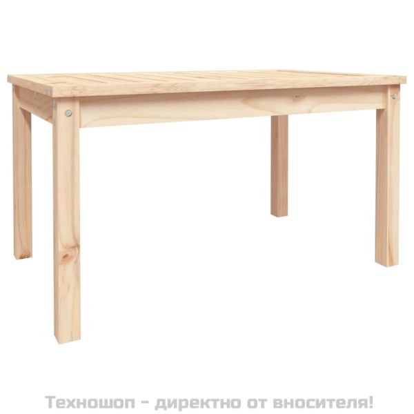 Градинска маса, 82,5x50,5x45 см, борово дърво масив