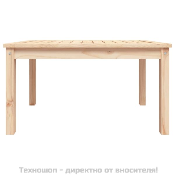 Градинска маса, 82,5x50,5x45 см, борово дърво масив