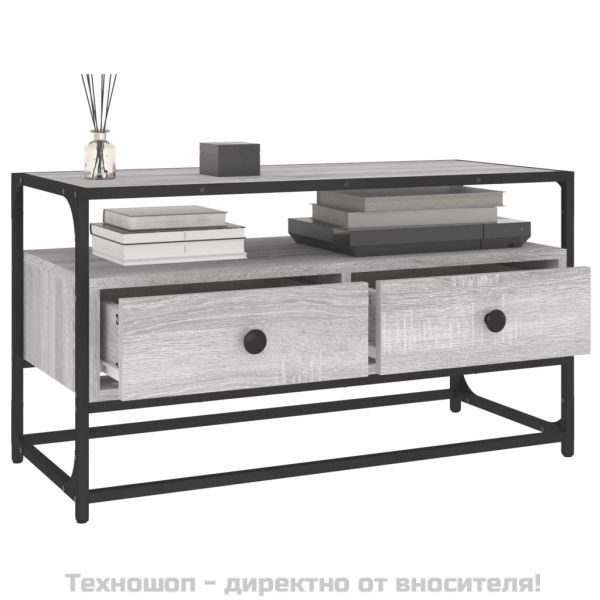 ТB шкаф, сив сонома, 80x35x45 см, инженерно дърво