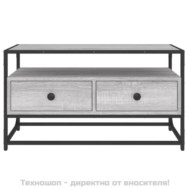 ТB шкаф, сив сонома, 80x35x45 см, инженерно дърво