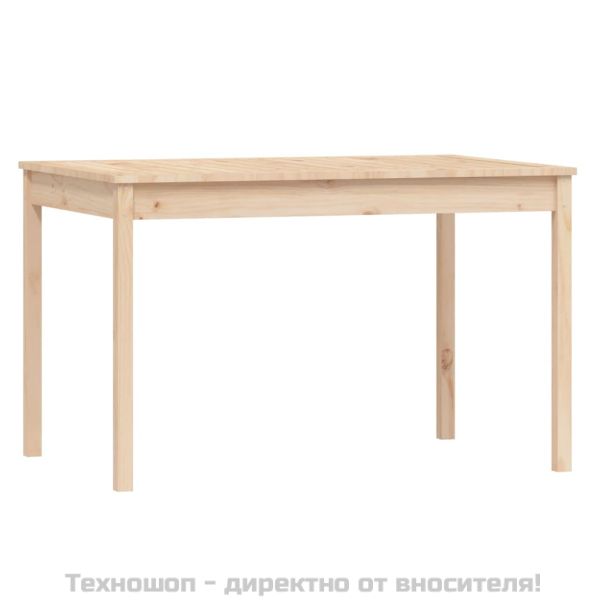 Градински трапезен комплект от 5 части, масивен бор