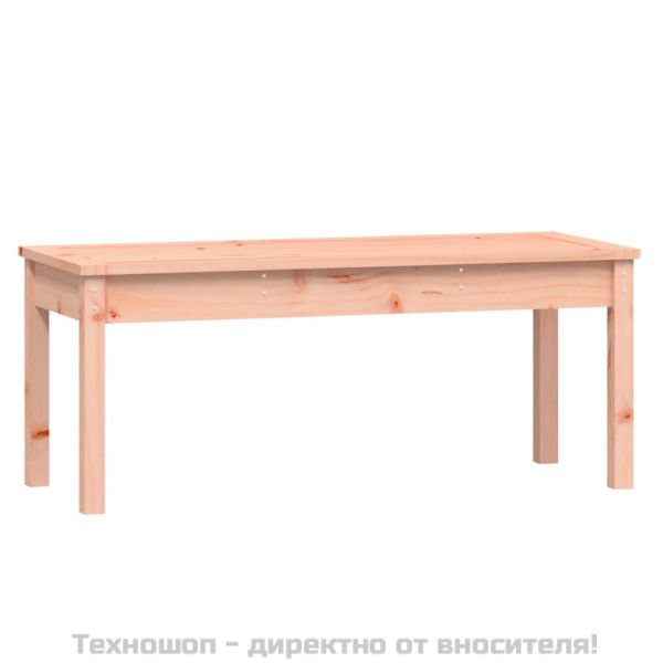 Градинска пейка 109x44x45 см масивна дугласка дървесина