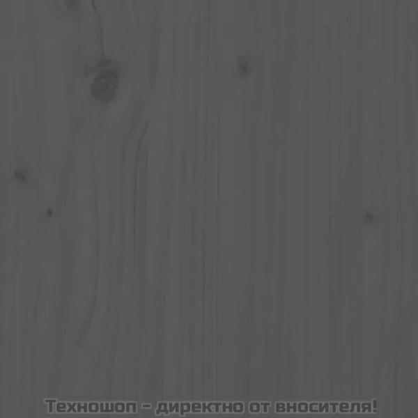 Градинска пейка сива 159,5x48x91,5 см борово дърво масив