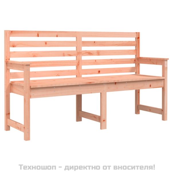 Градинска пейка 159,5x48x91,5 см масивна дугласка дървесина