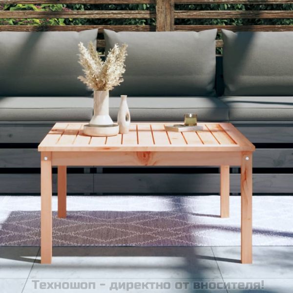 Градинска маса, 82,5x82,5x45 см, дугласко дърво масив