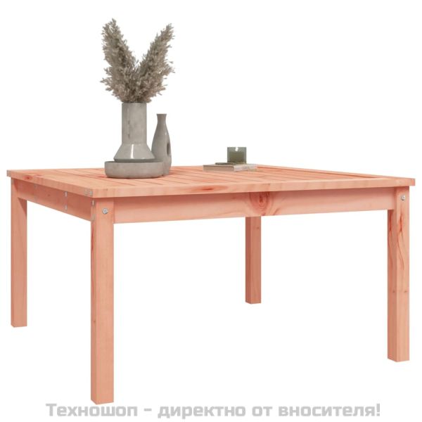 Градинска маса, 82,5x82,5x45 см, дугласко дърво масив