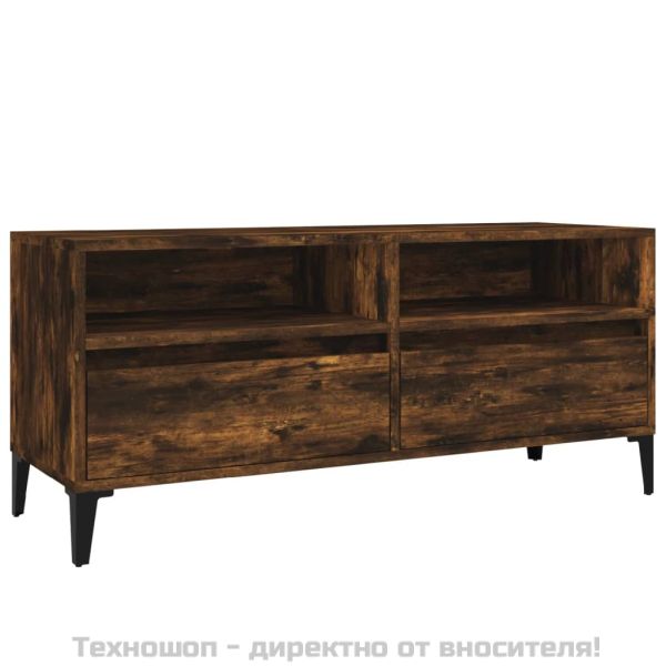 ТB шкаф, опушен дъб, 100x34,5x44,5 см, инженерно дърво