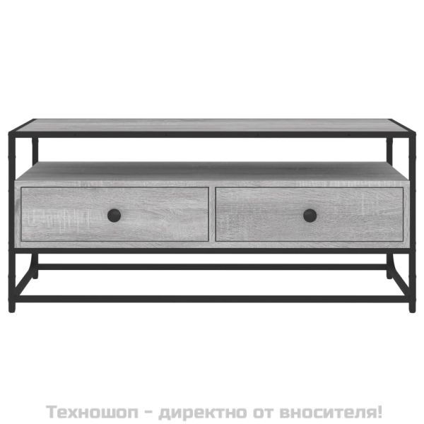 ТB шкаф, сив сонома, 100x35x45 см, инженерно дърво