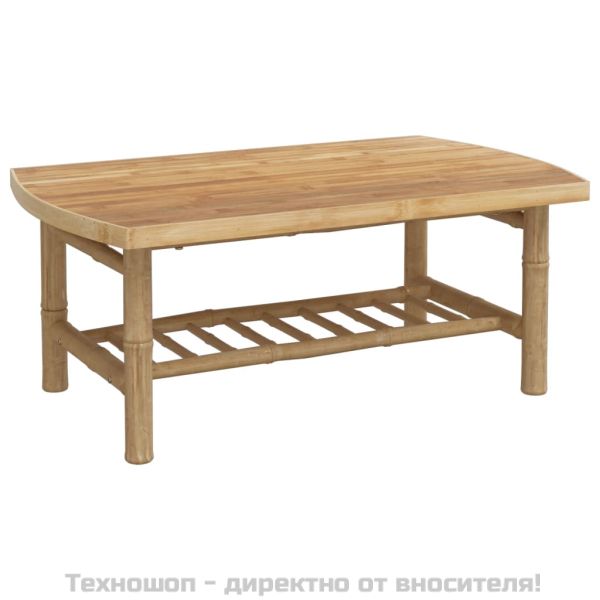 Градински лаундж комплект тъмносиви възглавници 5 части бамбук