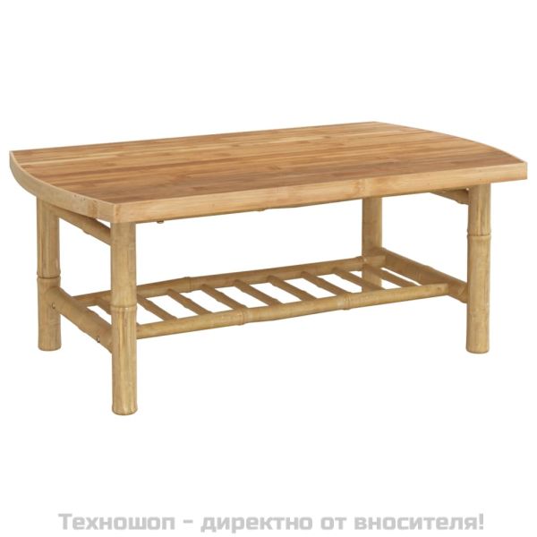 Градински лаундж комплект тъмносиви възглавници 3 части бамбук