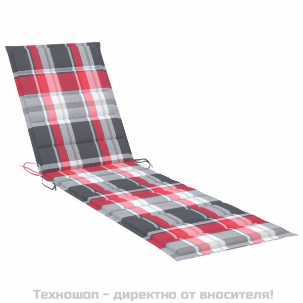 Шезлонги с масичка и шалтета, 2 бр, тиково дърво масив